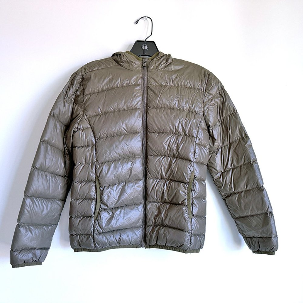 Manuell & Frank Italy kids puffer jacket in army green